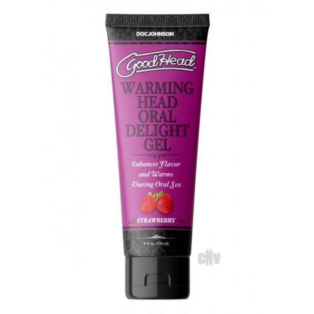 Goodhead Warm Head Gel Strawber 4oz Bulk - Doc Johnson Enterprises