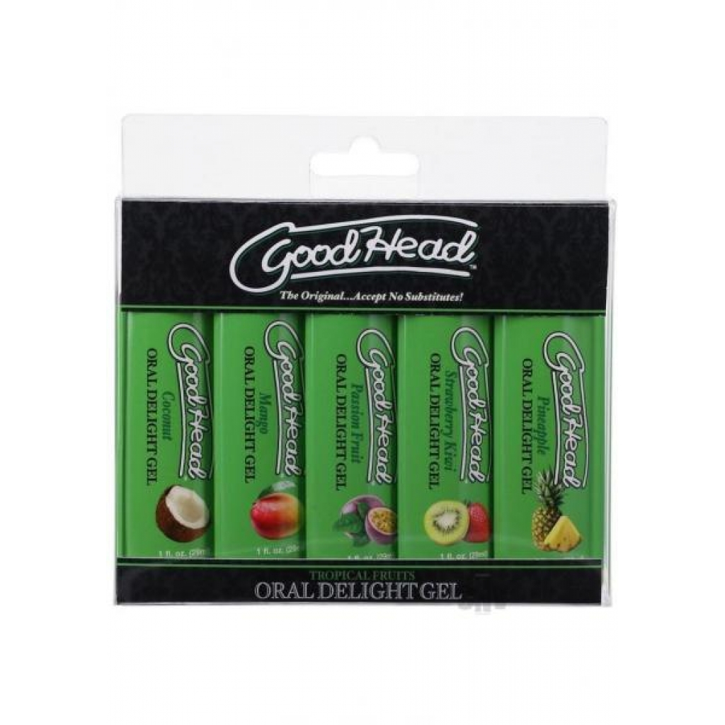 Goodhead Oral Delight Gel Tropical 5pk - Doc Johnson Enterprises