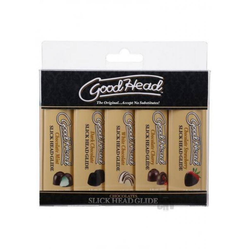 Goodhead Slick Head Glide Chocolate 5pk - Doc Johnson Enterprises