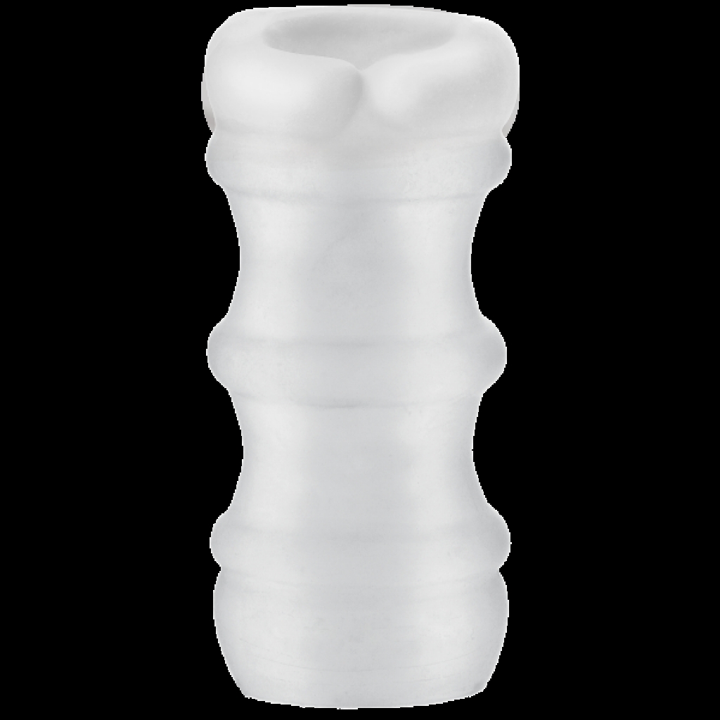 Mood Pleaser Massage Beads Masturbator White - Doc Johnson