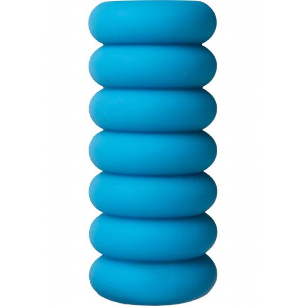 Mood Thrill Triple Texture Masturbator Blue - Doc Johnson