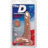 The D Super D 8 inches Dildo with Balls Caramel Tan - Doc Johnson