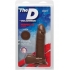 The D Perfect D 7 inches Dildo with Balls Chocolate Brown - Doc Johnson 