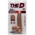 The D Realistic D 7 inches Slim Dildo with Balls Brown - Doc Johnson 