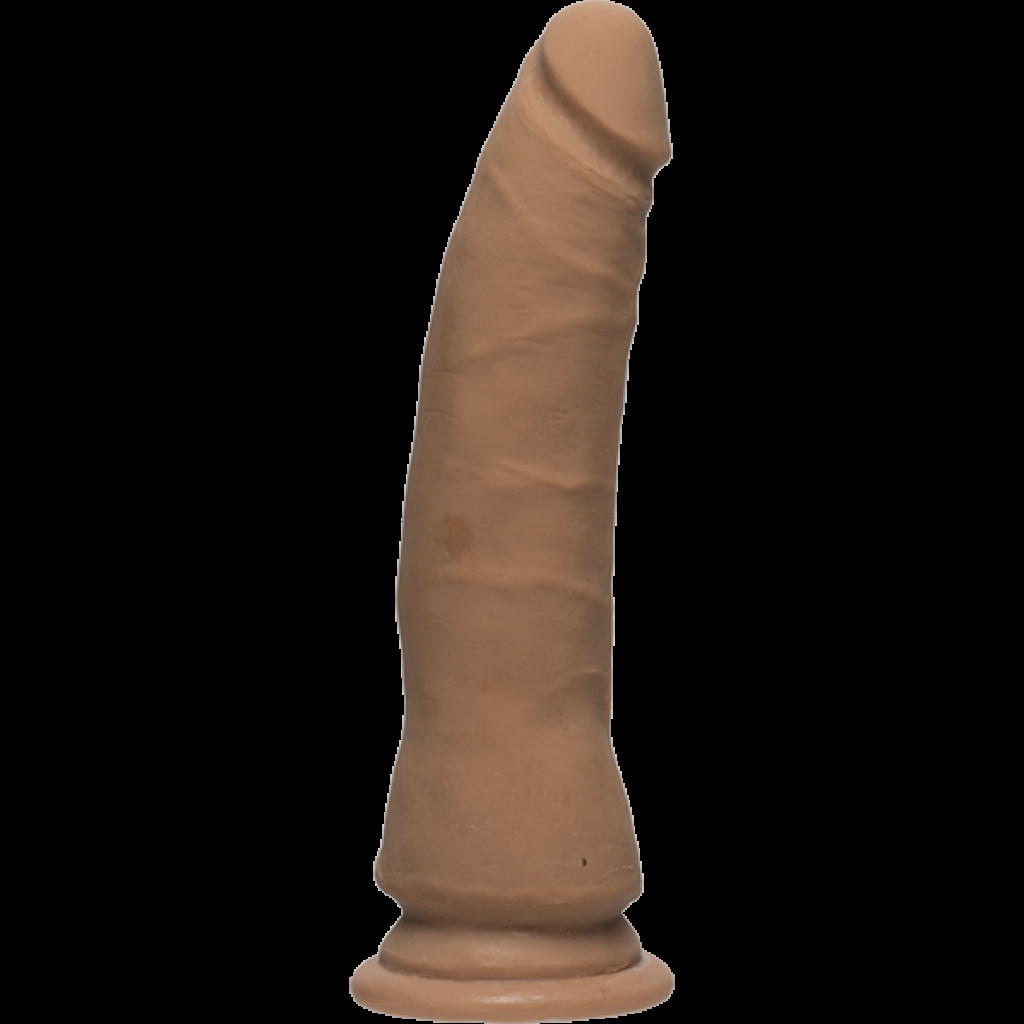 The D Slim Thin D 7 inches Ultraskyn Brown Dildo - Doc Johnson