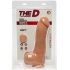 The D Master D 12 inches Dildo with Balls Ultraskyn Beige - Doc Johnson