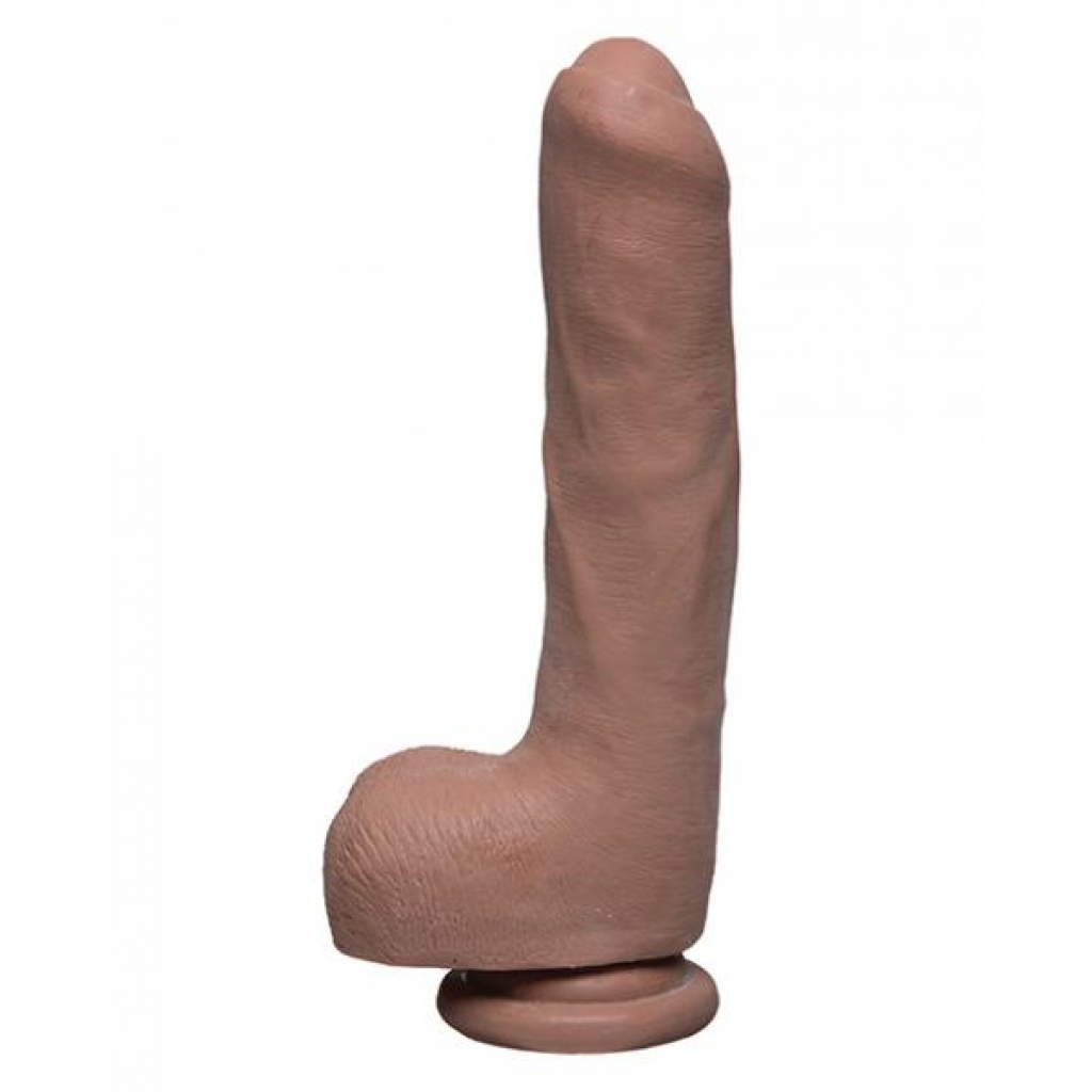 The D Uncut Dildo - 9 Inches with Balls in Ultraskyn