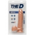 The D The Perfect D 8 inches Dildo with Balls Beige - Doc Johnson 