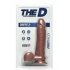 The D Perfect D 8 inches Dildo with Balls Caramel - Doc Johnson 