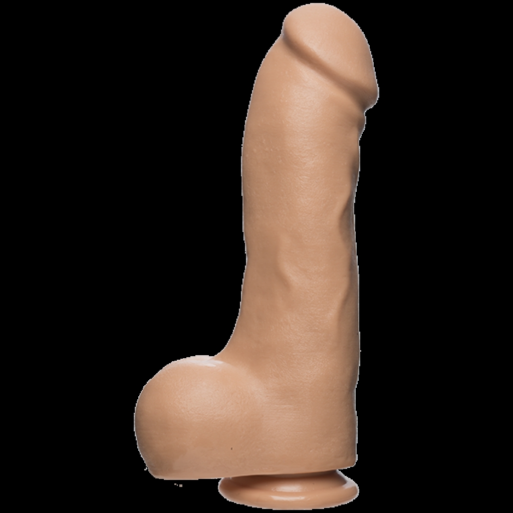 The D Master D 12 inches Dildo with Balls Firmskyn Beige - Doc Johnson