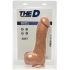 The D Master D 12 inches Dildo with Balls Firmskyn Beige - Doc Johnson