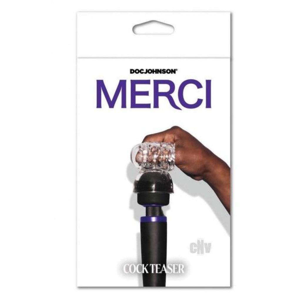 Merci Wand Attachment Cock Teaser Clear - Doc Johnson Enterprises