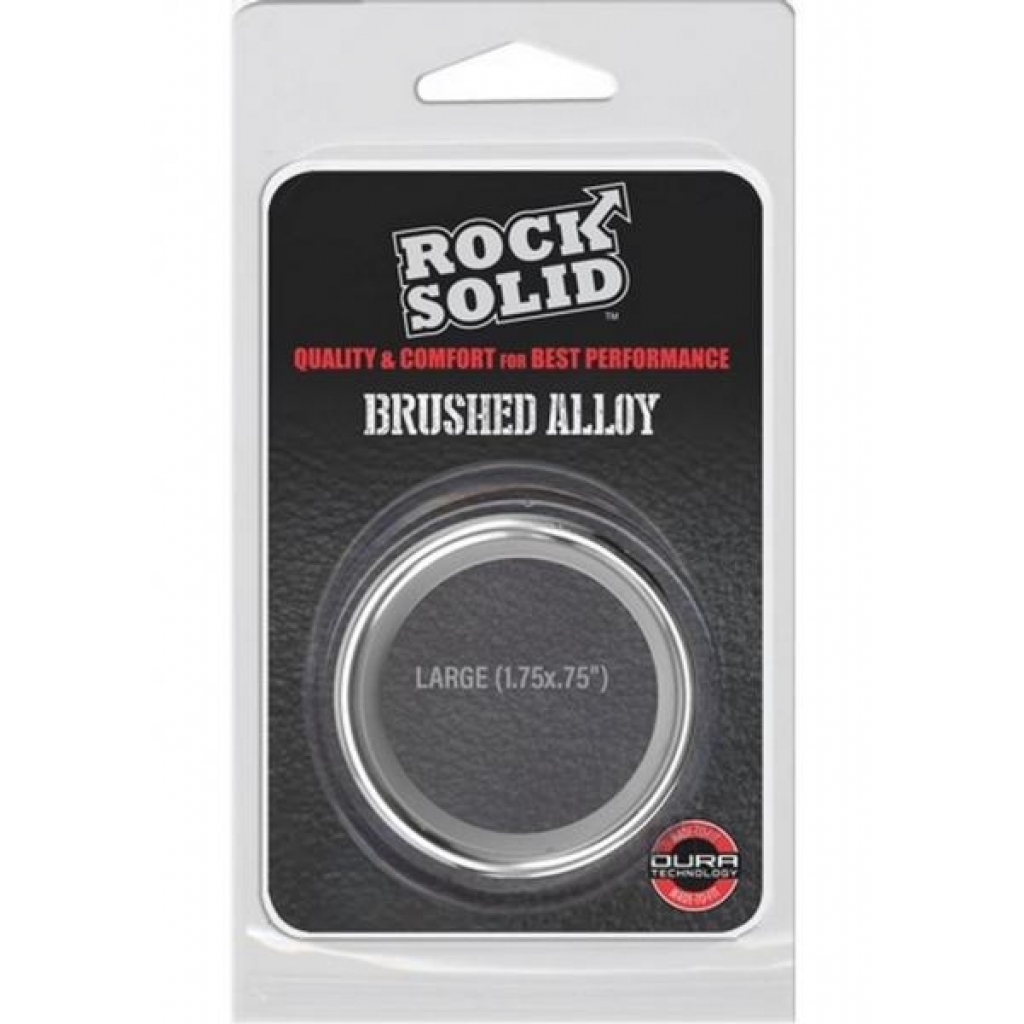 Rock Solid Brushed Alloy Ring - Large