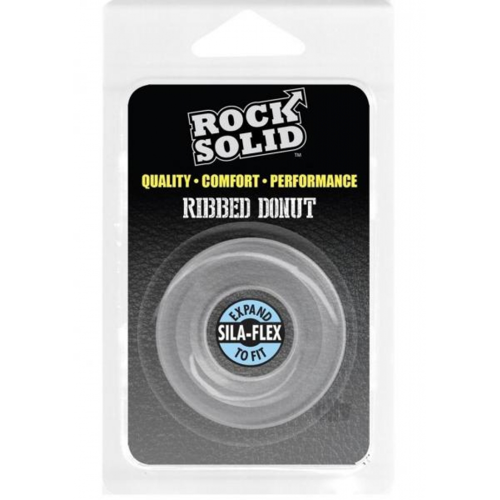 Rock Solid Ribbed Donut Clear - Doc Johnson Enterprises