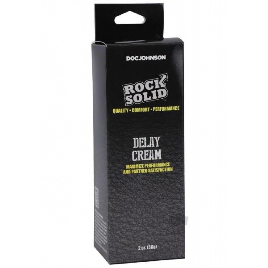 Rock Solid Delay Cream 2oz Boxed - Doc Johnson Enterprises