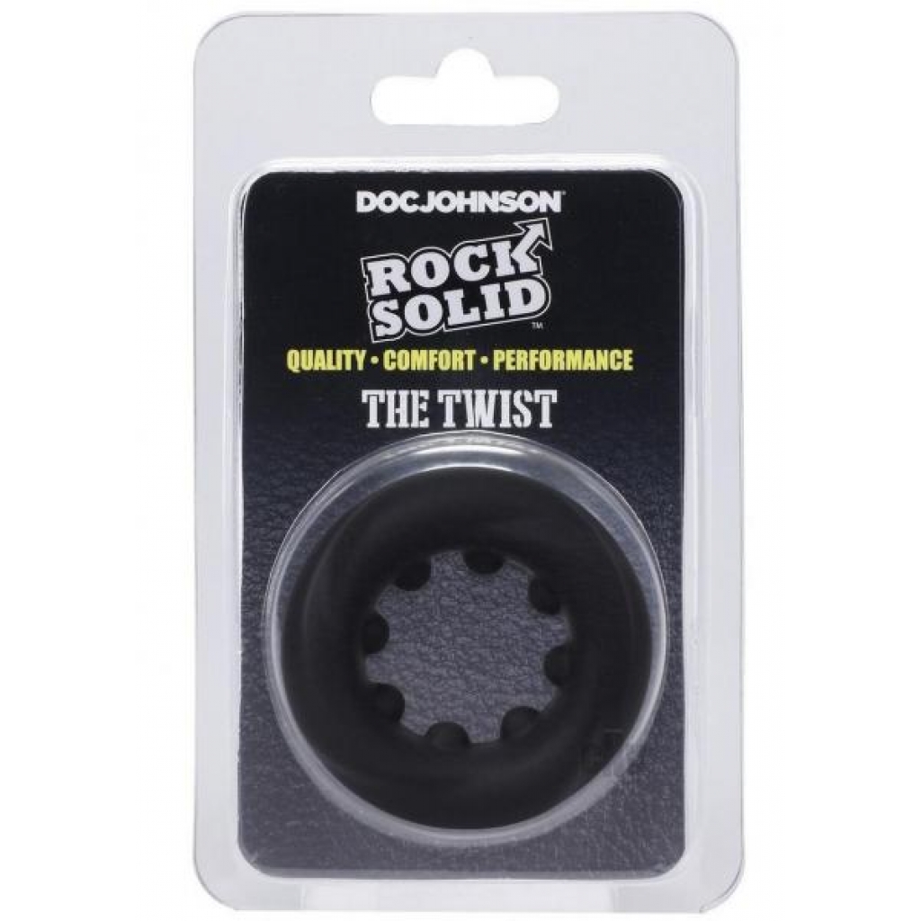 Rock Solid The Twist C Ring Black - Doc Johnson Enterprises