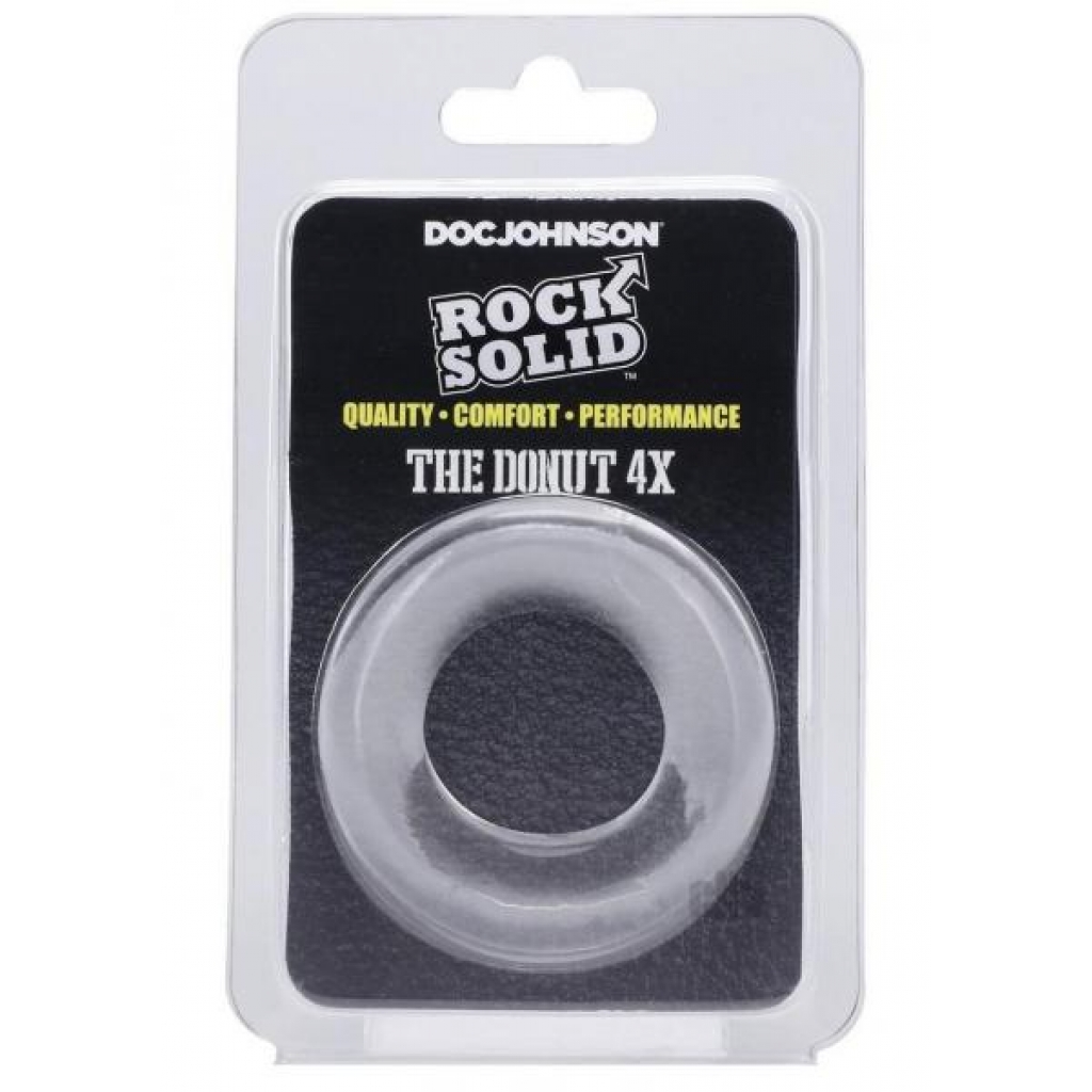 Rock Solid The Donut 4x C Ring Clear - Doc Johnson Enterprises