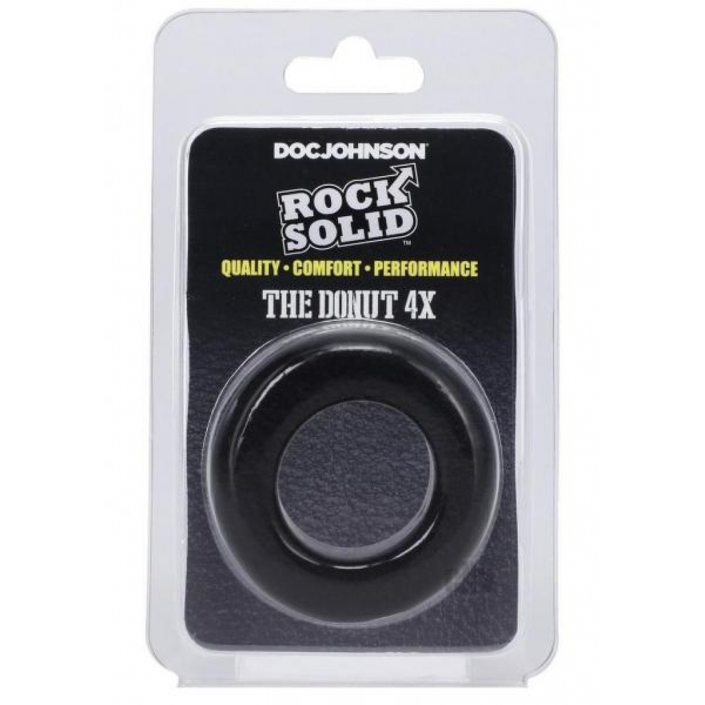 Rock Solid The Donut 4x C Ring Black - Doc Johnson Enterprises