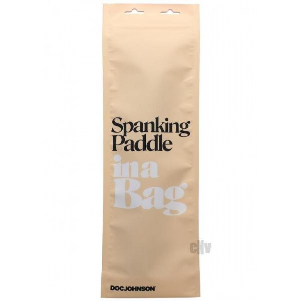 In A Bag Spanking Paddle Black - Doc Johnson Enterprises