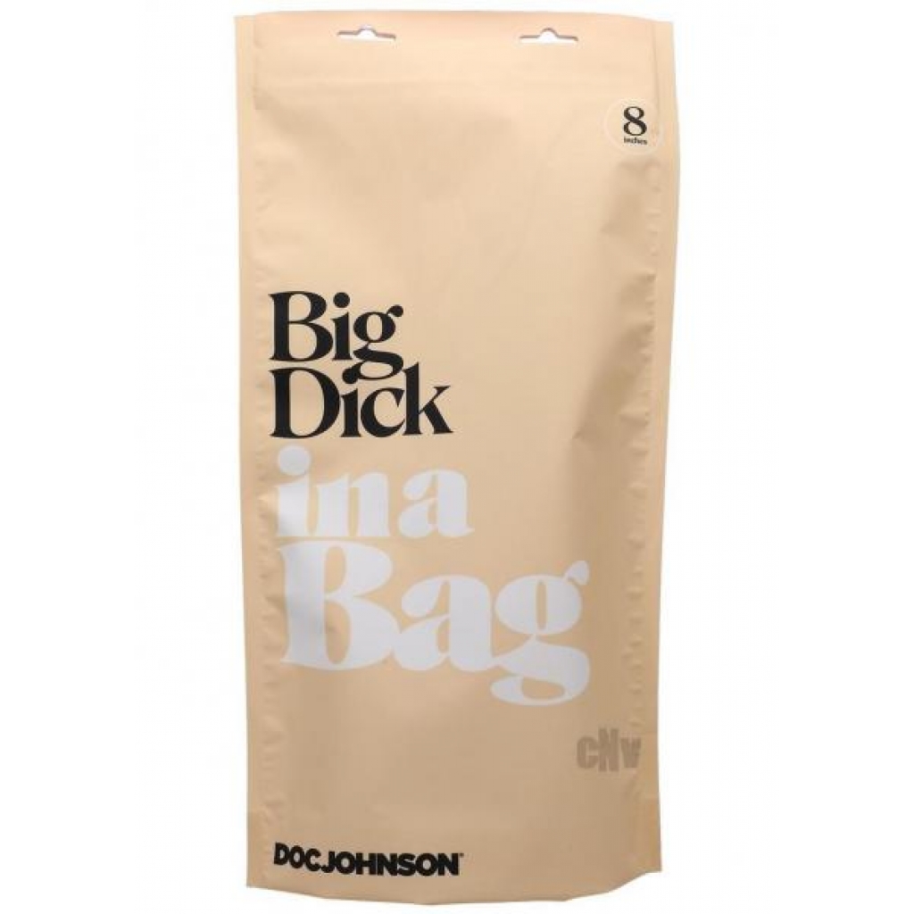 In A Bag Big Dick 8in Clear - Doc Johnson Enterprises