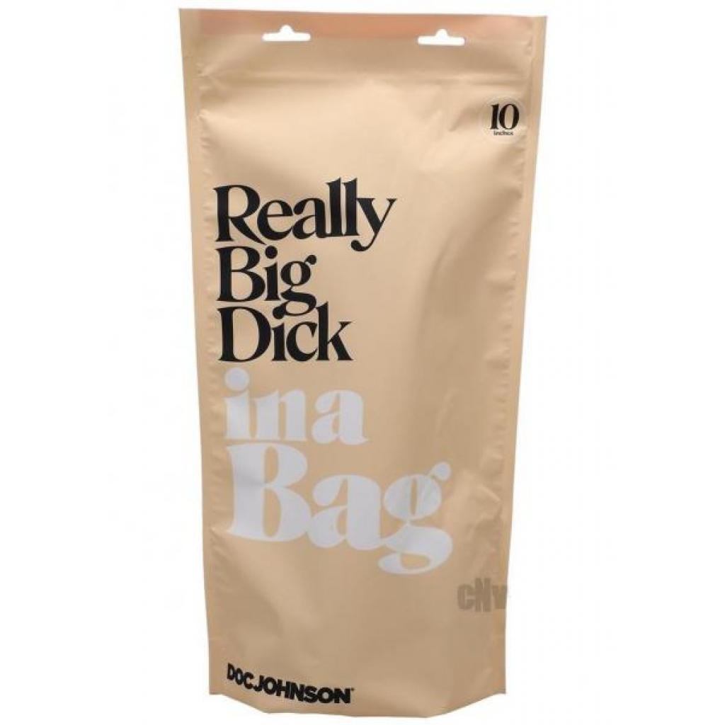 In A Bag Really Big Dick 10inch Clear