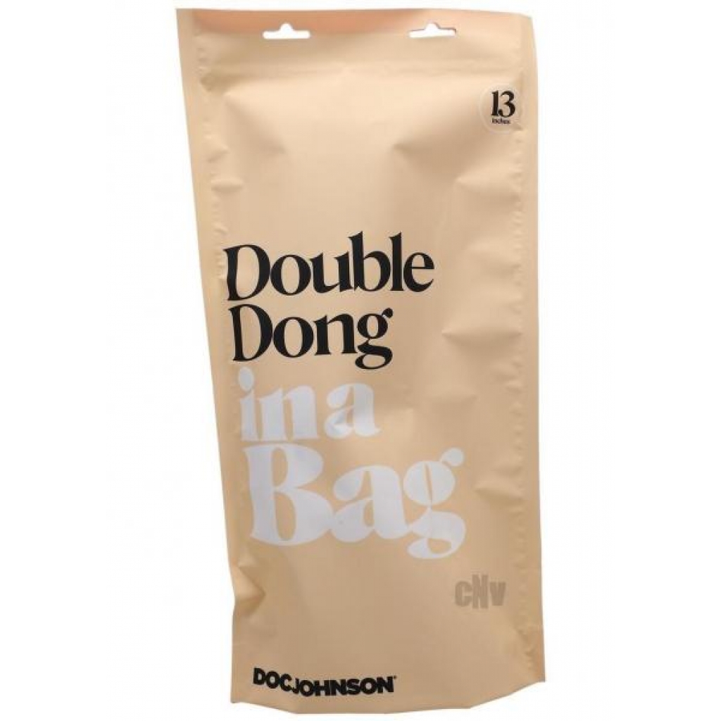 In A Bag Double Dong 13in Clear - Doc Johnson Enterprises