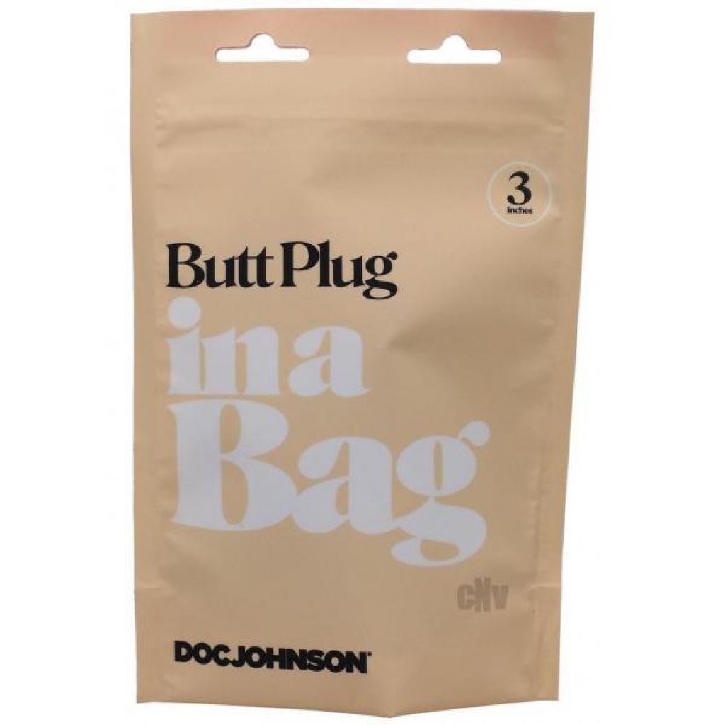 In A Bag Anal Plug - 3 Inch Black