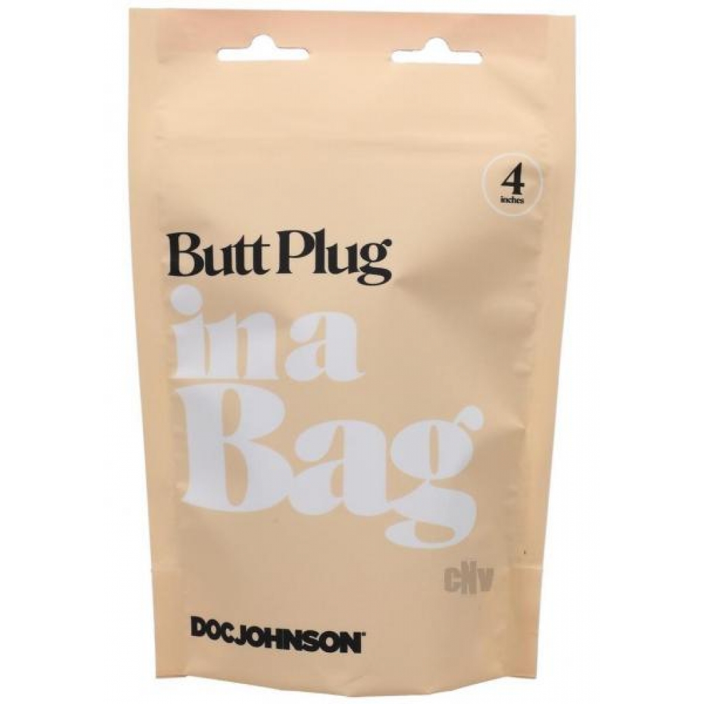 In A Bag Anal Plug 4in Black - Doc Johnson Enterprises