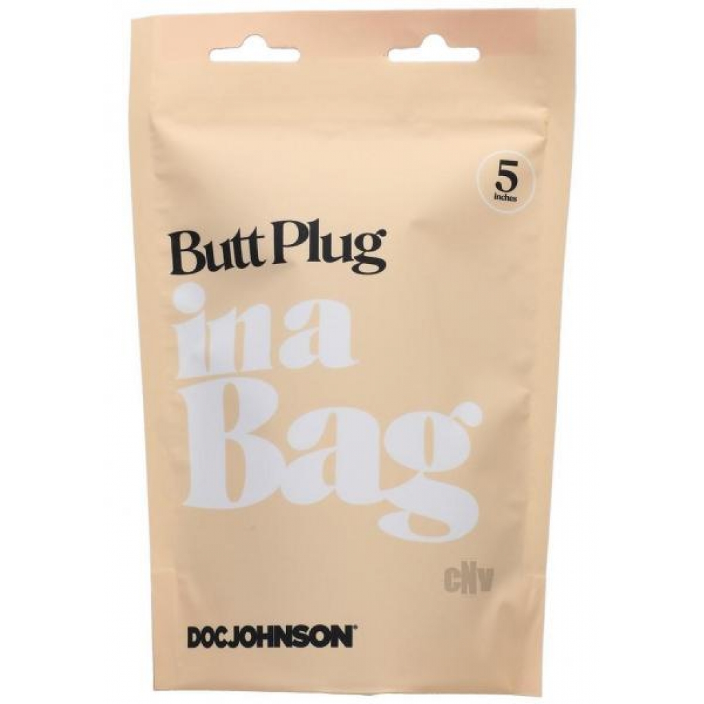 In A Bag Anal Plug 5in Black - Doc Johnson Enterprises