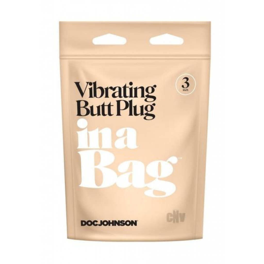 In A Bag Vibrating Butt Plug 3 Black - Doc Johnson Enterprises