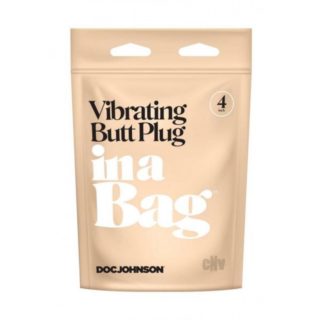 In A Bag Vibrating Butt Plug 4 in Black