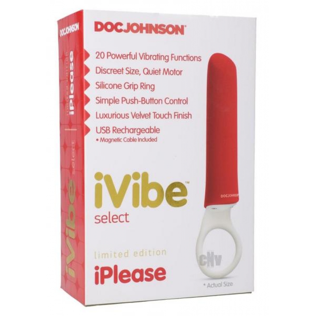 Ivibe Select Iplease Limited Ed Red - Doc Johnson Enterprises