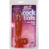 Jelly Jewels Cock And Balls With Suction Cup 8 Inch Ruby - Doc Johnson