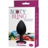 Booty Bling Large Butt Plug Black Pink Stone - Doc Johnson