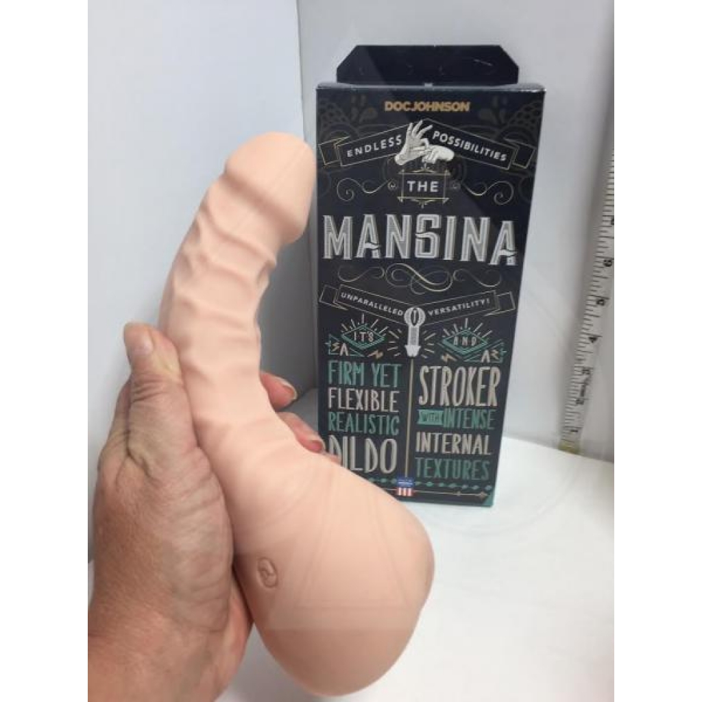 The Mangina 2-in-1 Stroker/Dildo - Beige