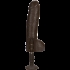 Bam Huge Realistic Cock - 13 Inch Brown