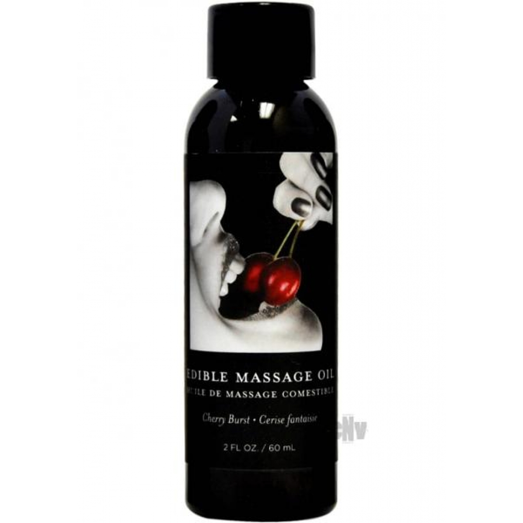 Earthly Body Edible Massage Oil - Cherry (2oz)