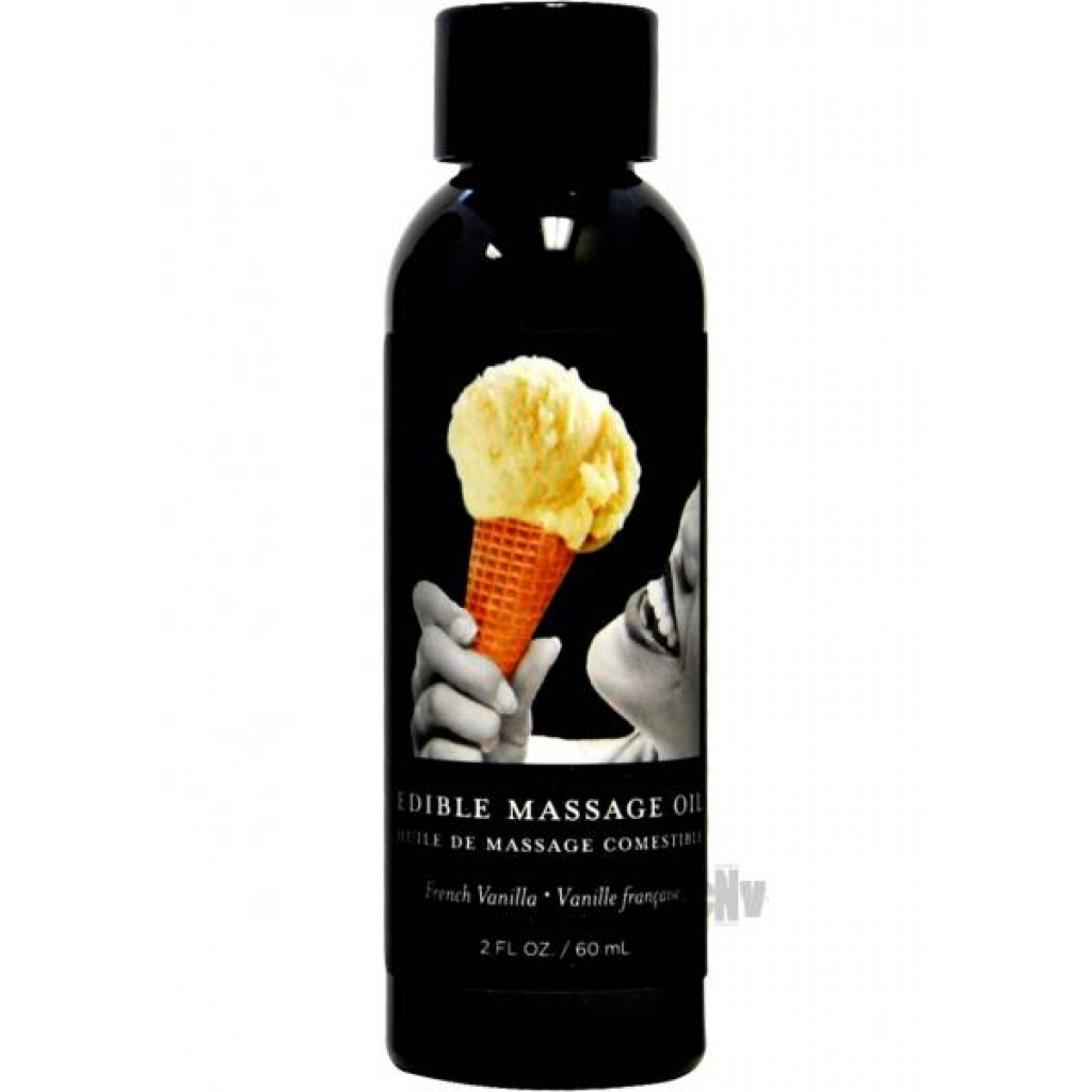 Earthly Body Edible Massage Oil Vanilla 2oz