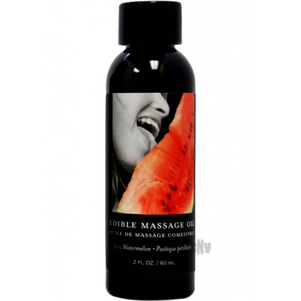 Earthly Body Edible Massage Oil - Watermelon Scent