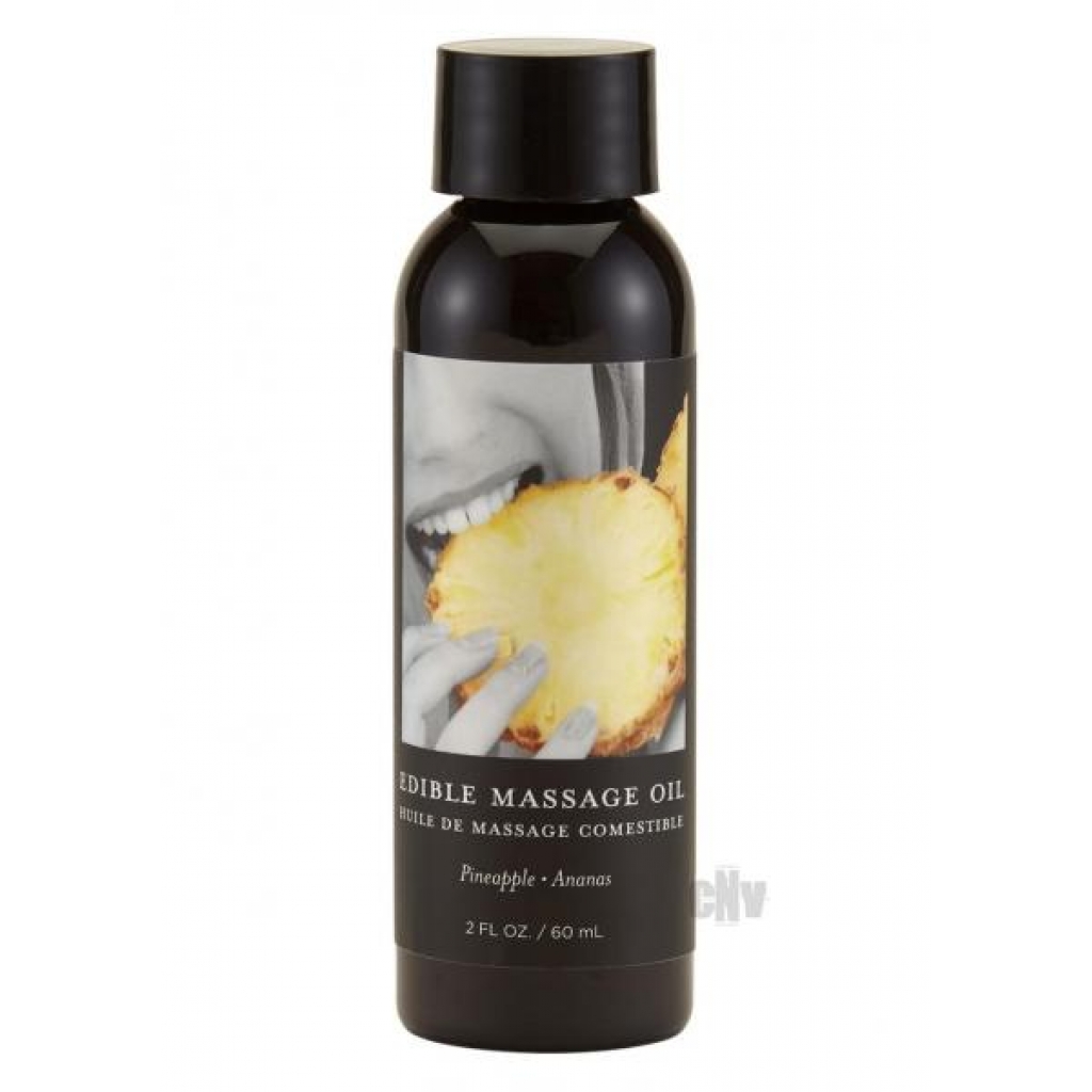 Edible Tropical Massage Oil - Pineapple - 2oz