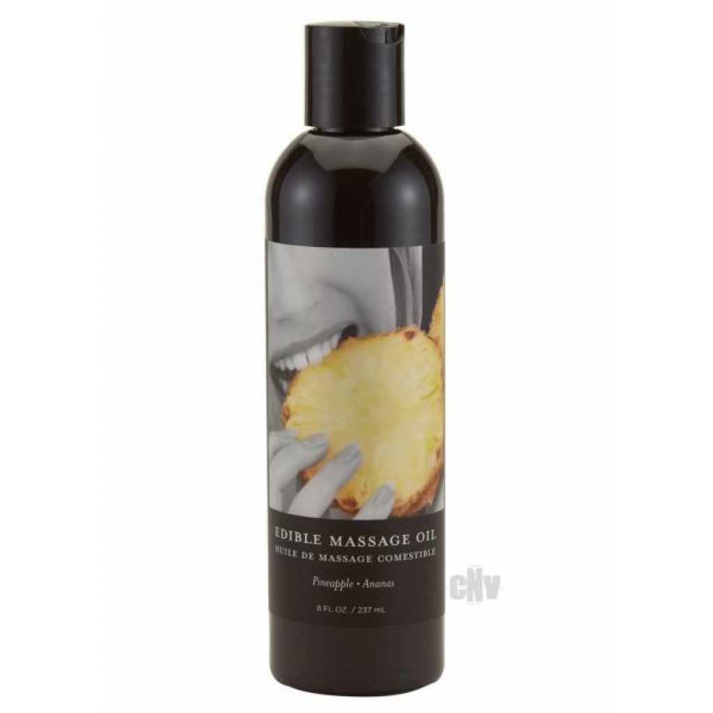 Edible Tropical Massage Oil - Pineapple - 8oz