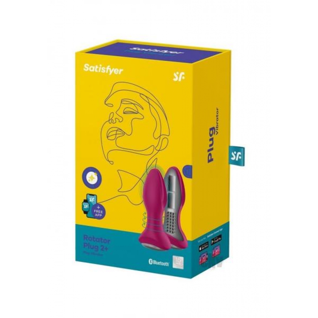 Satisfyer Rotator Plug 2 Plus Fuschia - Eis Inc.