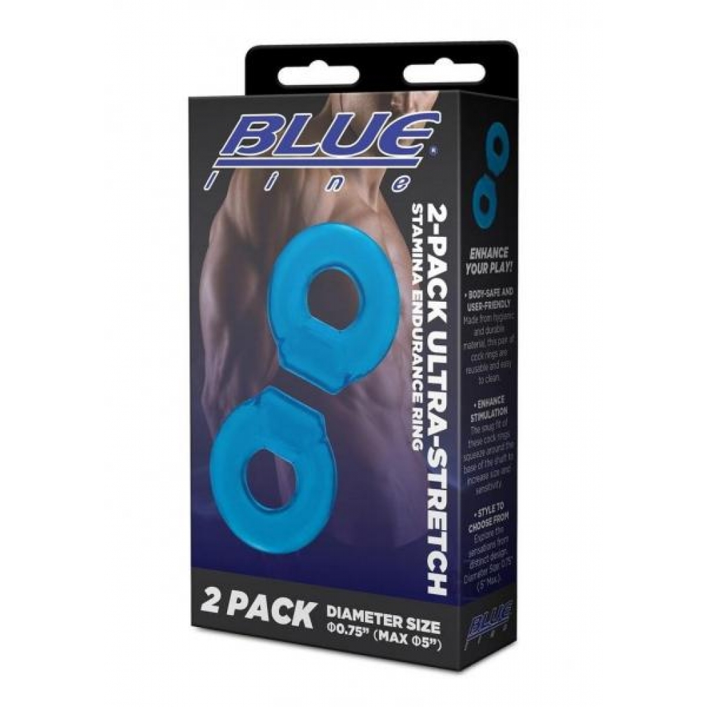 Blue Line Ultra Stretch 2pk Ring Blu - Hustler