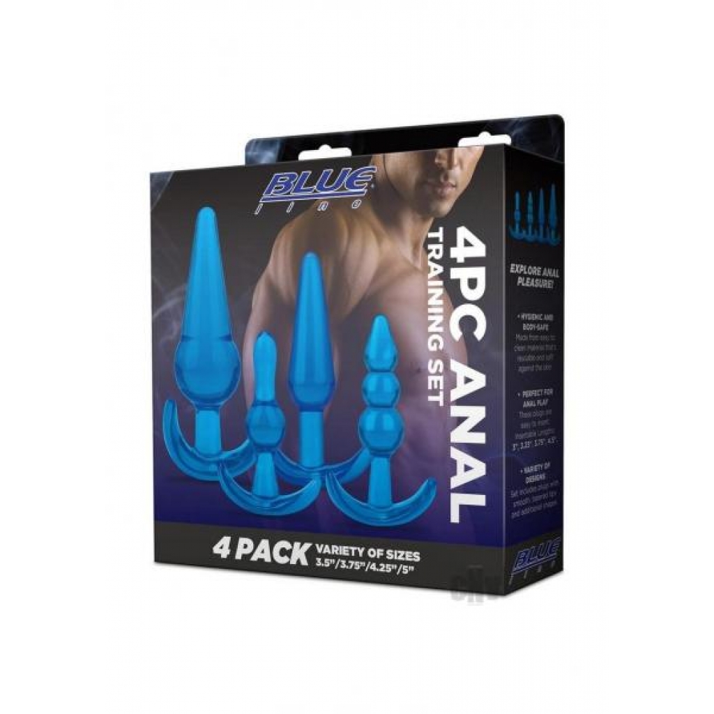 Blue Line Anal Training Set 4pc Blue - Hustler