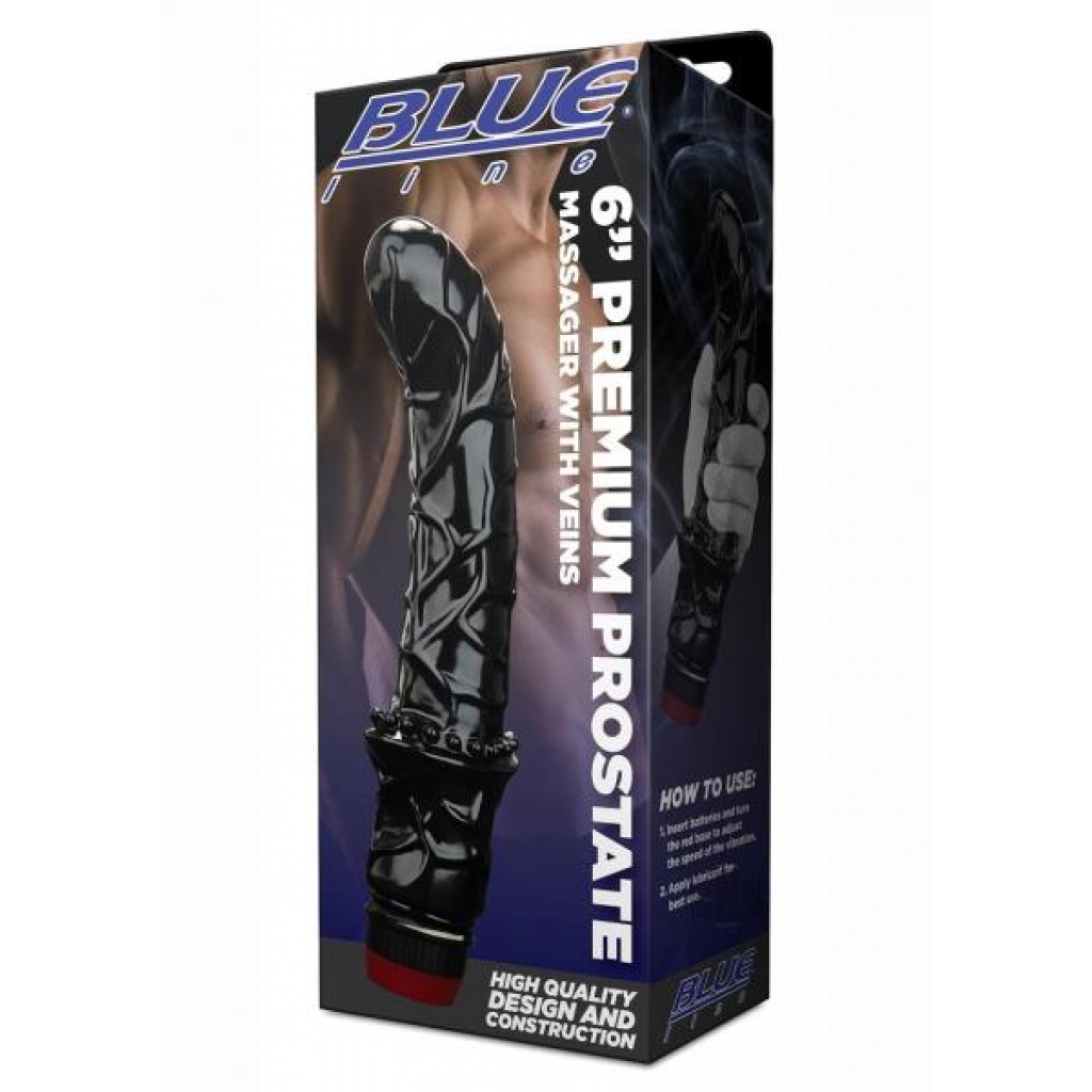 Cb Gear Prostate Massager Veins 6 Black - Hustler