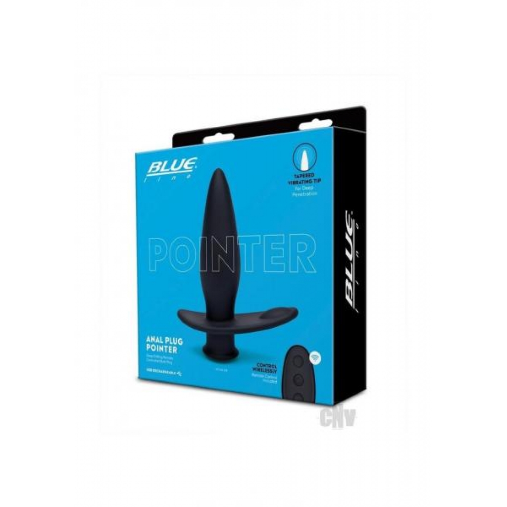 Blue Line Impaler Black Vibrating Butt Plug