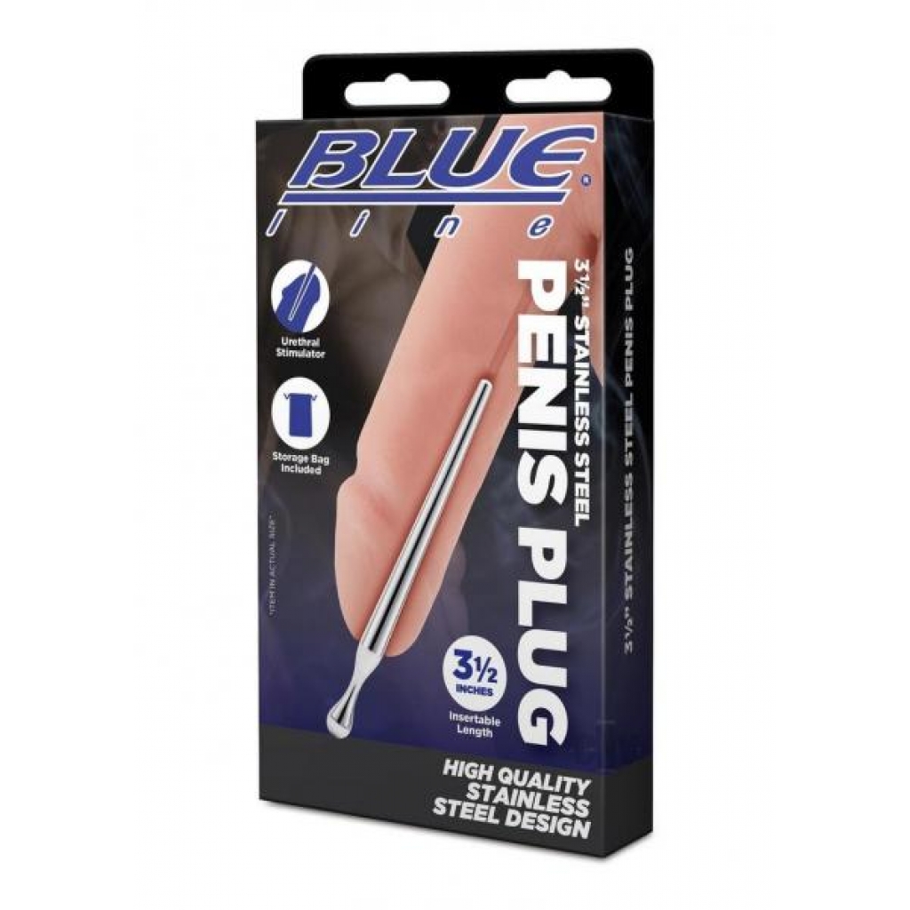 Blueline Steel Penis Plug - 3.5