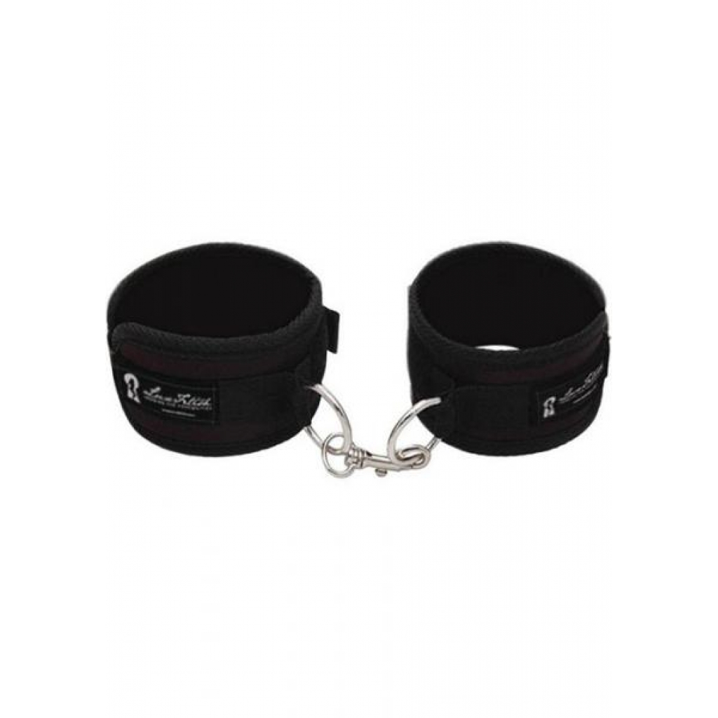 Lux Fetish Quality Love Cuffs Black - Electric Eel Inc