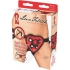 Lux Fetish Red Heart Strap-On Harness O/S