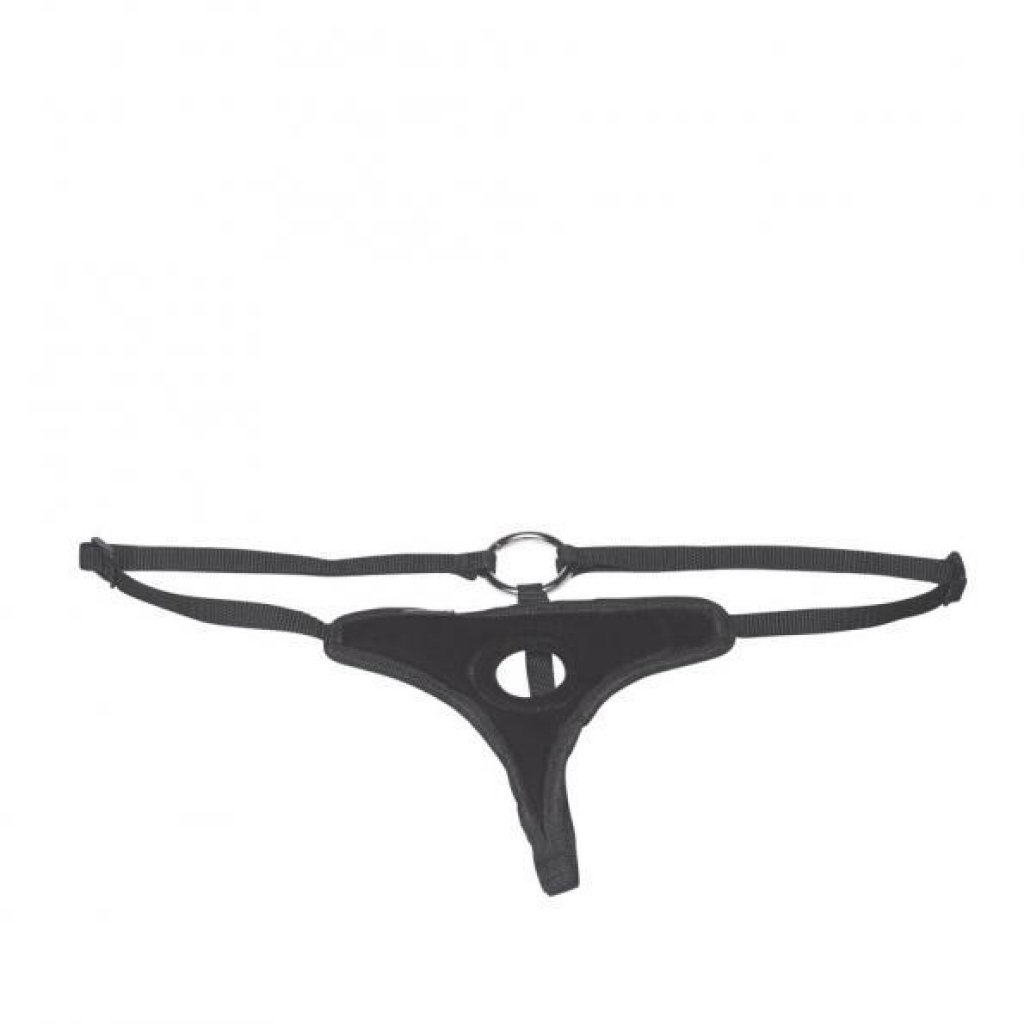 Lux Fetish Black Velvet Bikini Strap On O/S - Electric Eel Inc